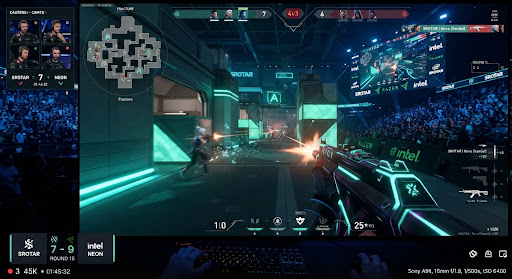 Competitive esports livestream broadcast canvas